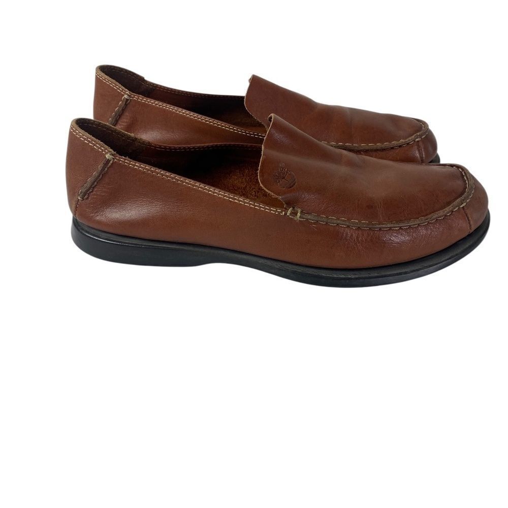 Timberland Loafers 7.5 Rich brown leather All Day Wear
